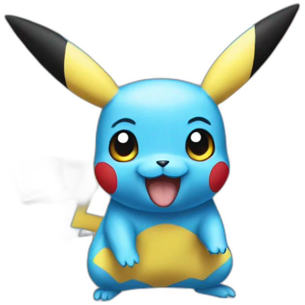 PIKACHU bleu emoji