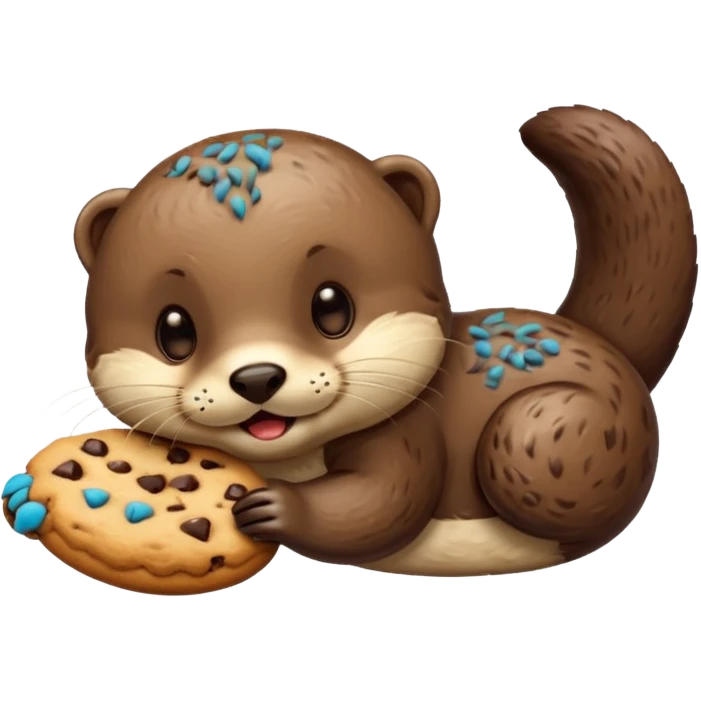 otter bite cookie emoji