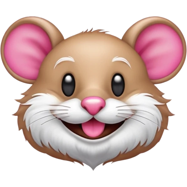 Crea una imagen de un ratón 🐭como ese riéndose como aquí 🤣 donde aparezcan las lágrimas de risa. emoji