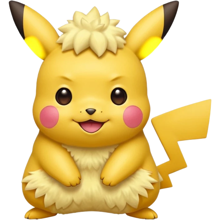 pikachu, simple and cute emoji