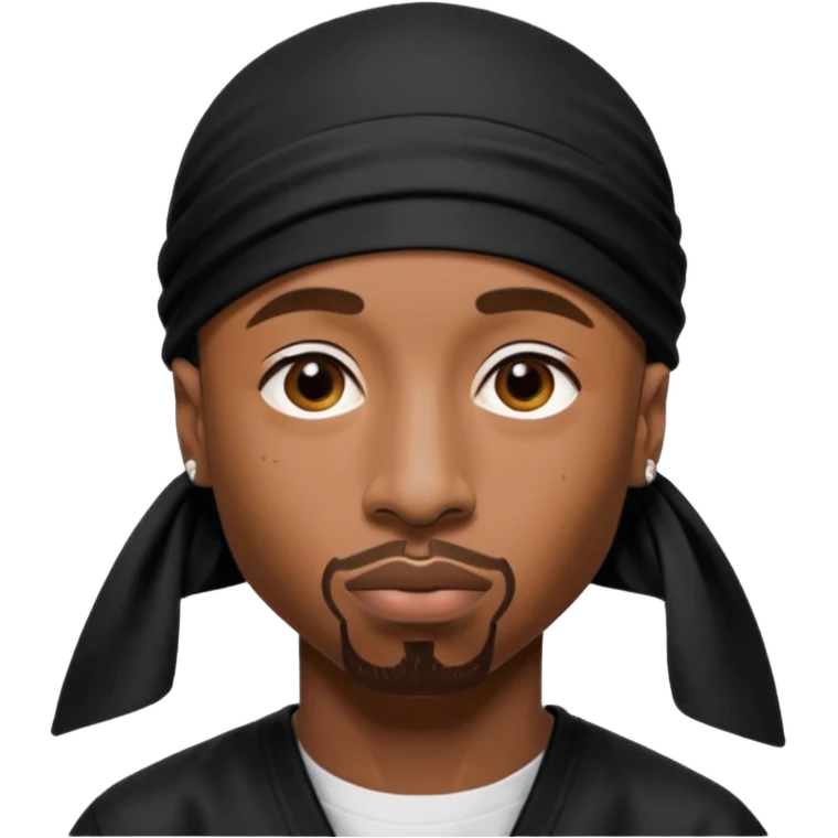 2Pac only face and durage emoji