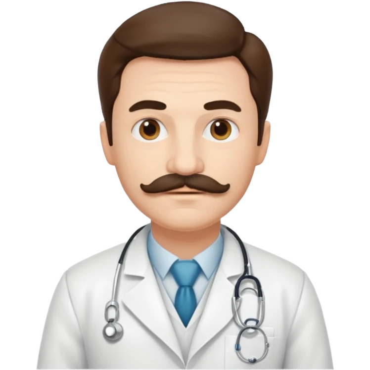 doctor with mustaches emoji