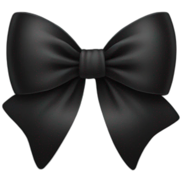 black bow emoji