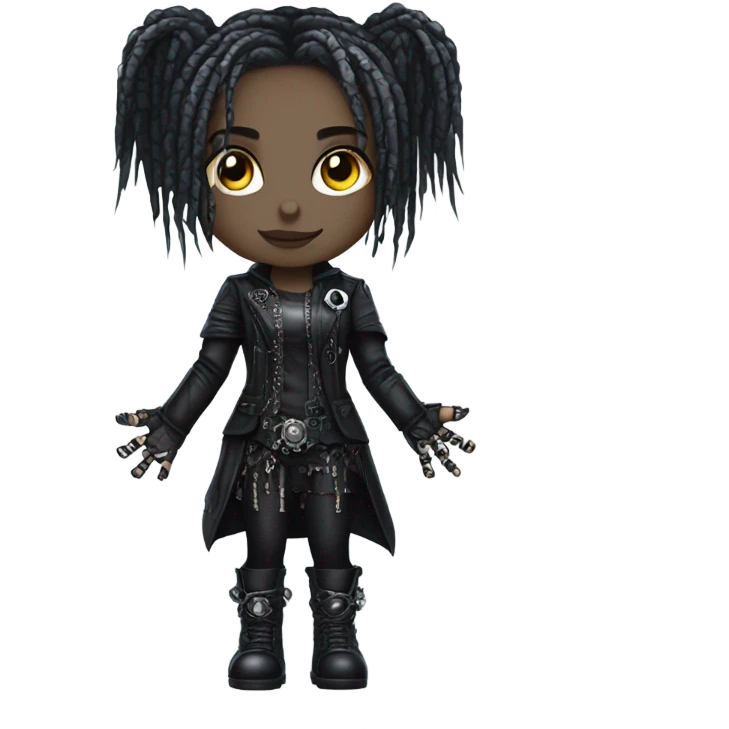 cyborg goth girl emoji