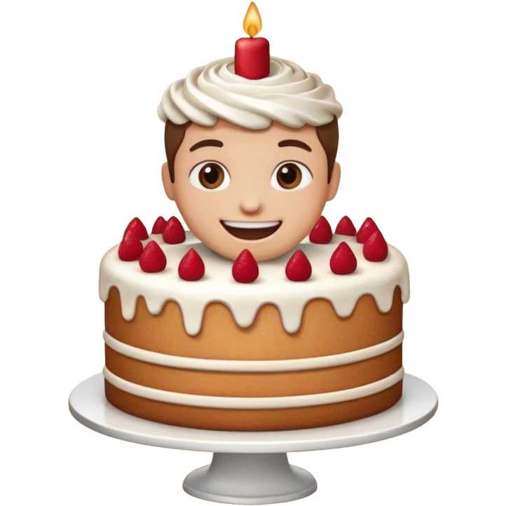 Eating a big cake  emoji