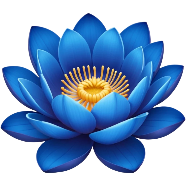 Blue lotus  emoji