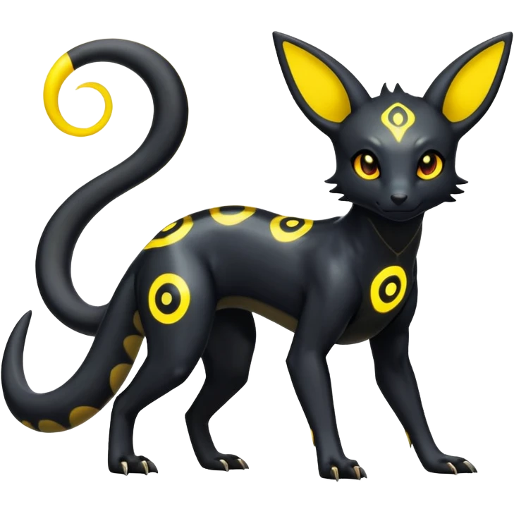Salandit-Umbreon-hybrid (full body) emoji