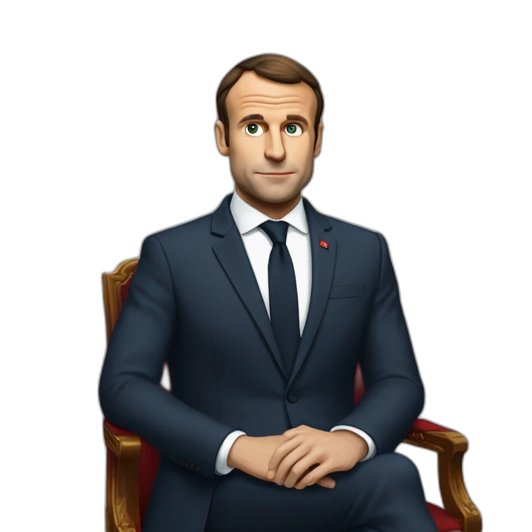macron qui fume un join emoji