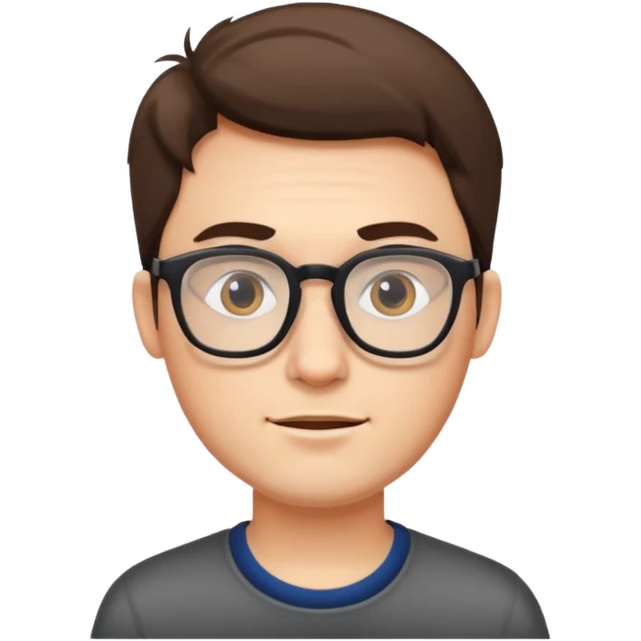 Guy wearing glasses  emoji