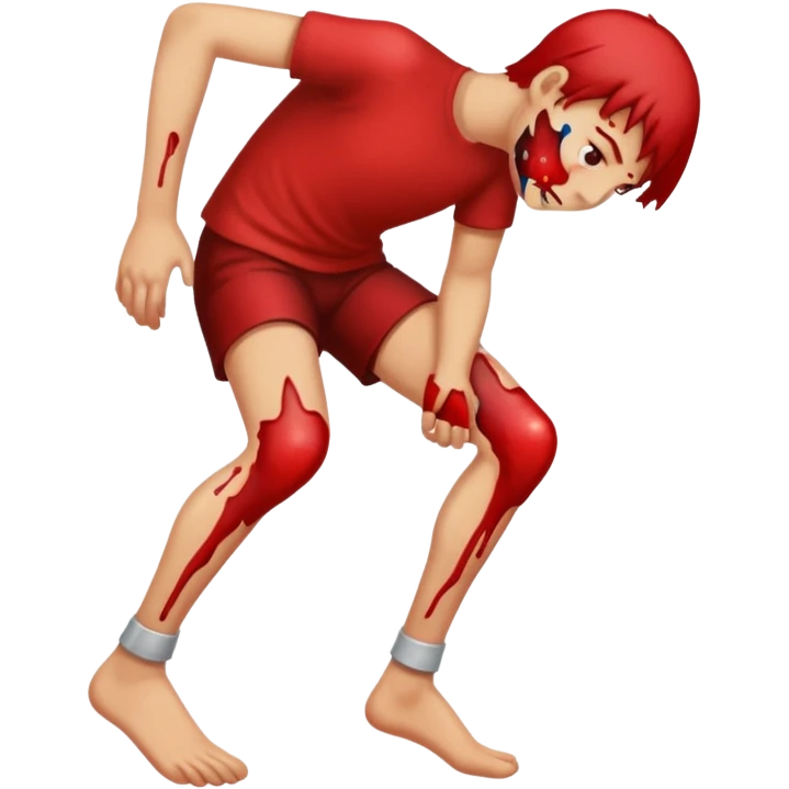 Knee ouch emoji