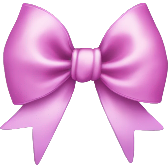 Coquette bow emoji