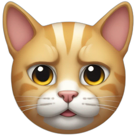 Muscle cat emoji