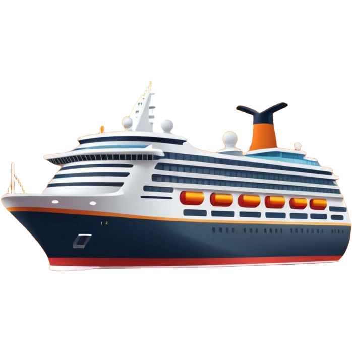 sun setting on a cruise ship emoji