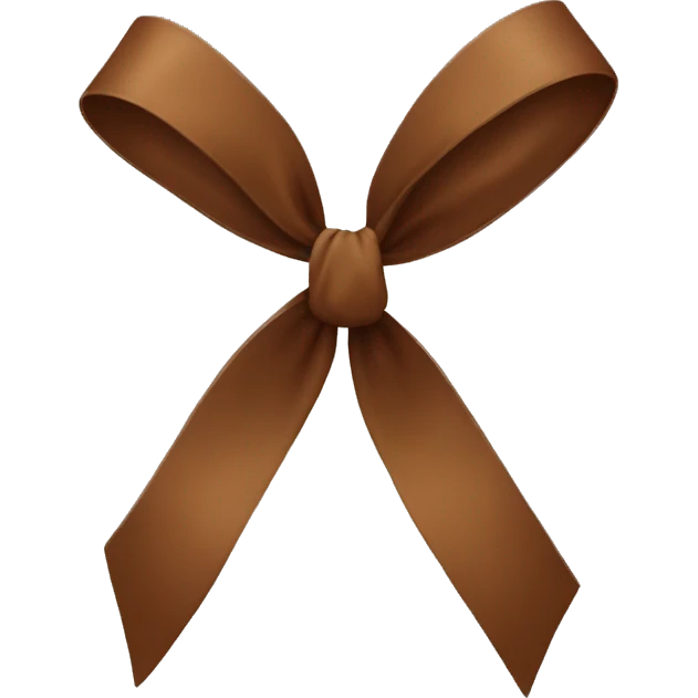 Brown bow emoji