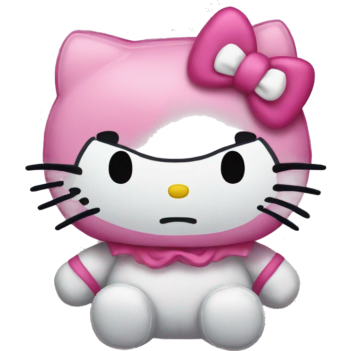 angry hello kitty plush emoji