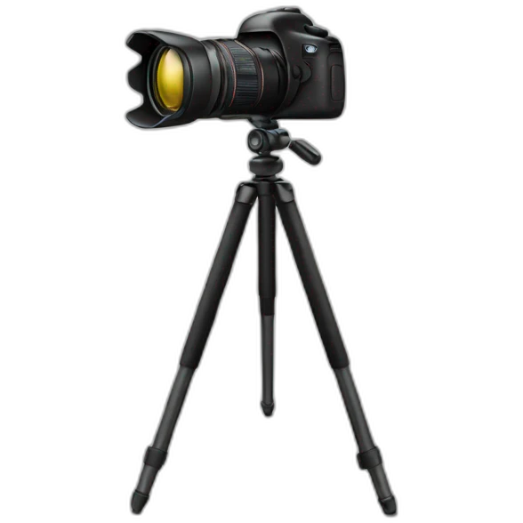 tripod with camera emoji