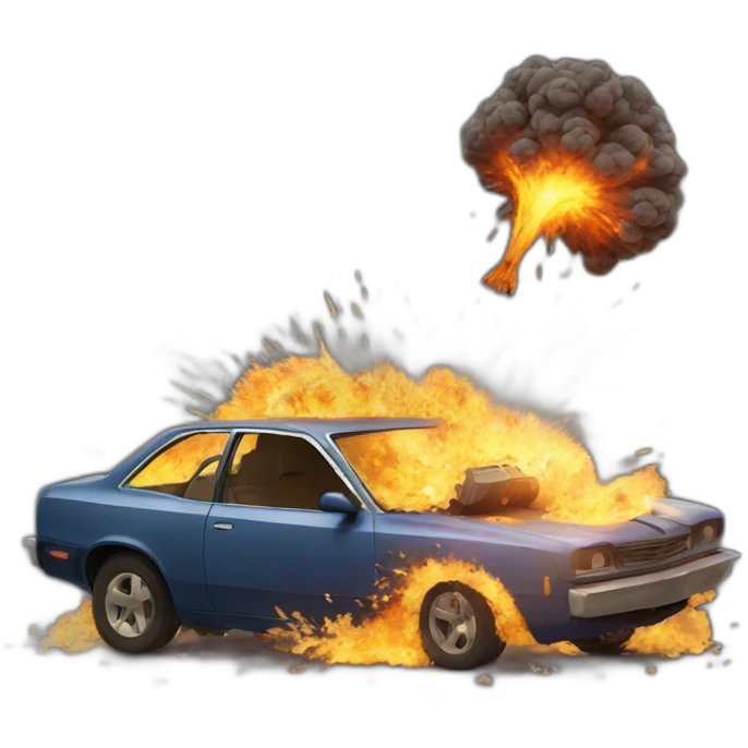 car explosion emoji