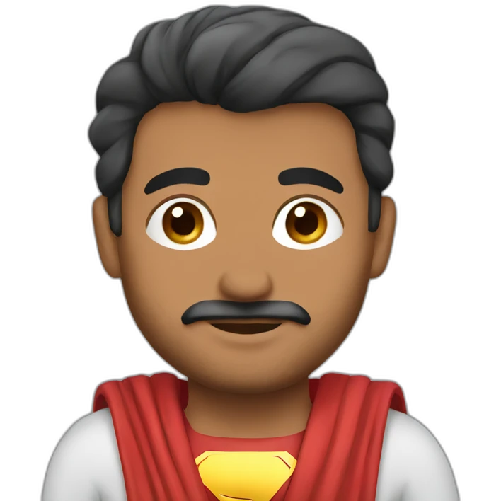 Omani man super man emoji