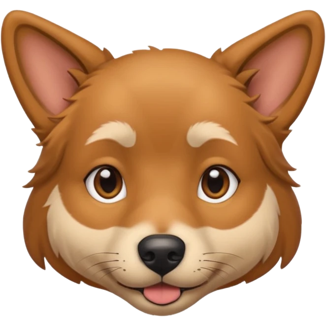 Dog mixed with a human  emoji