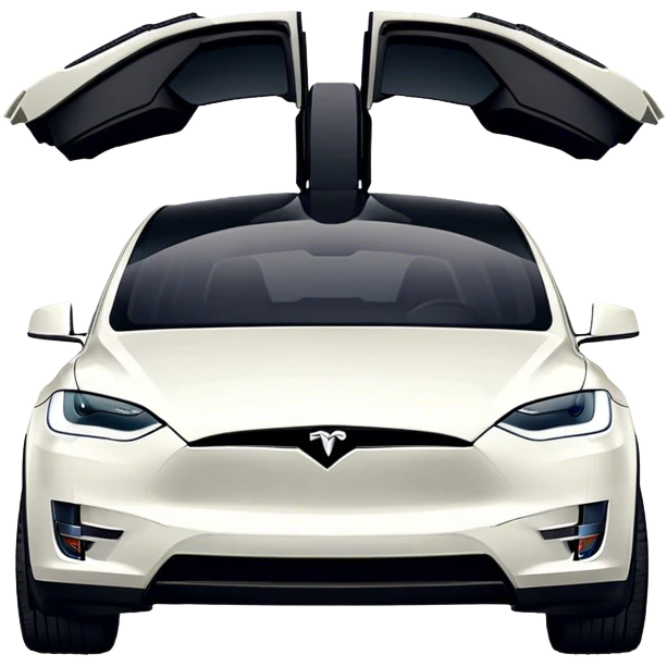 Tesla Model X - Tesla (Model Year: 2022) (Iconic colour: Black) emoji