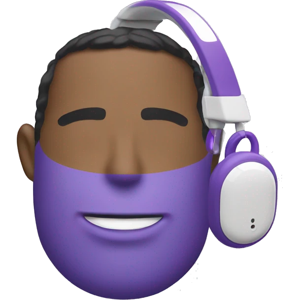 purple airpods max emoji