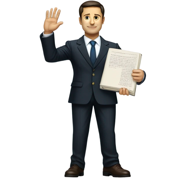 the president zelenskiy takes the oath emoji