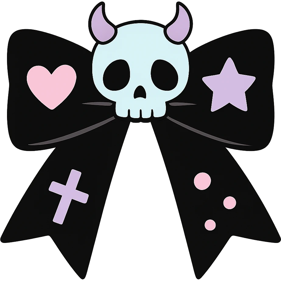 pastel goth black object remove background emoji