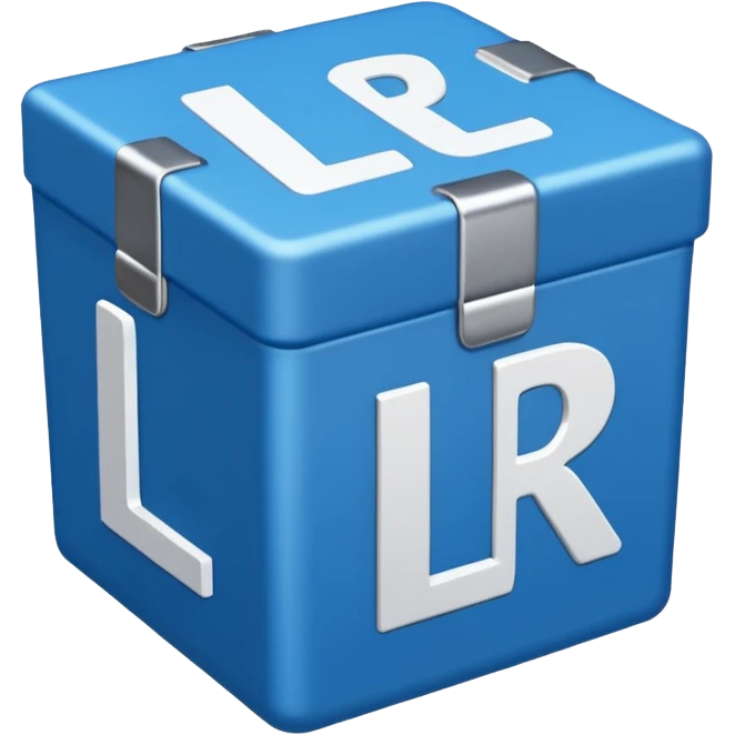 The letters LR in a blue box emoji