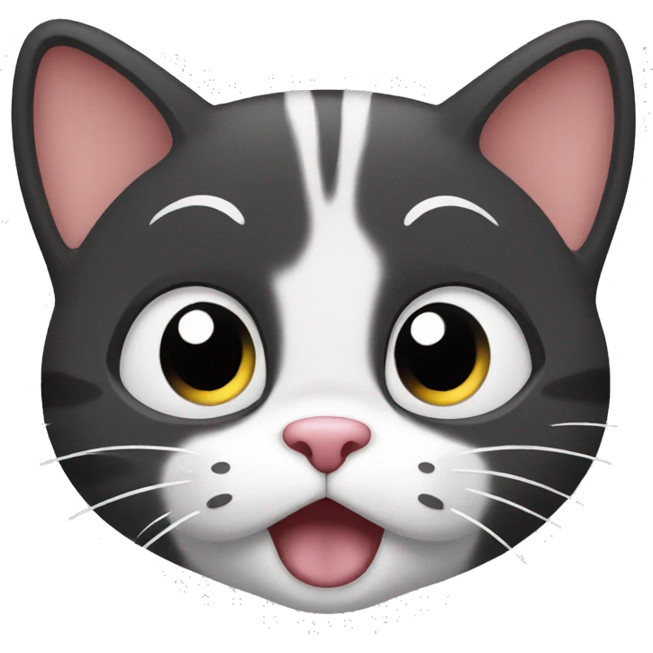 shocked cat face with paws emoji