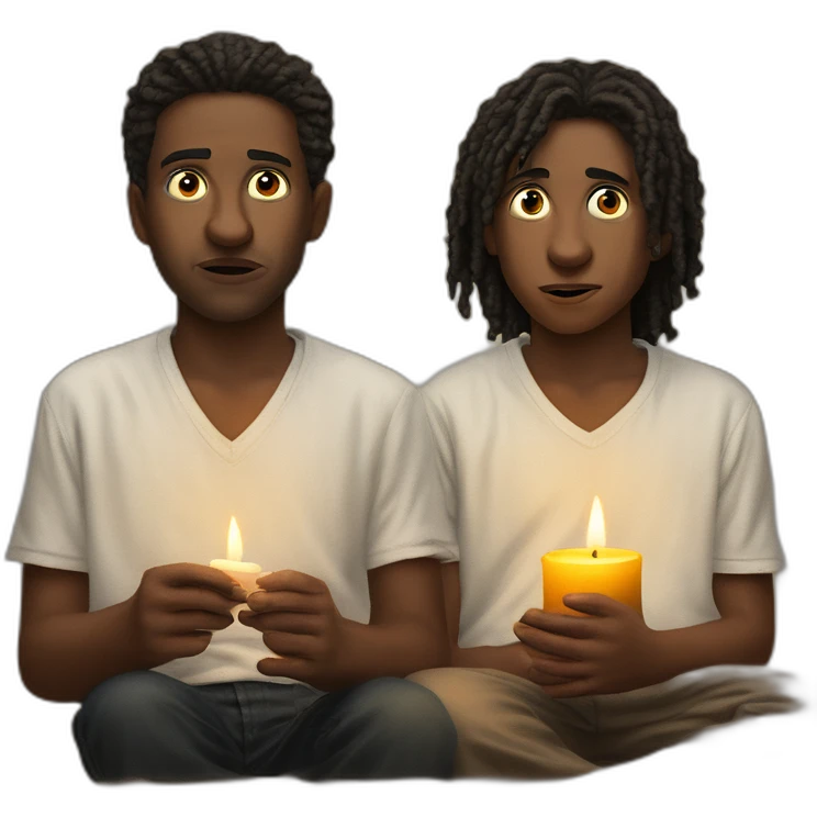 "gentle gaze by candlelight" emoji