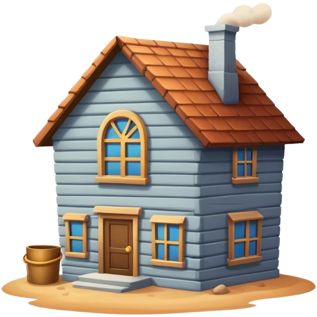 Dusty house  emoji