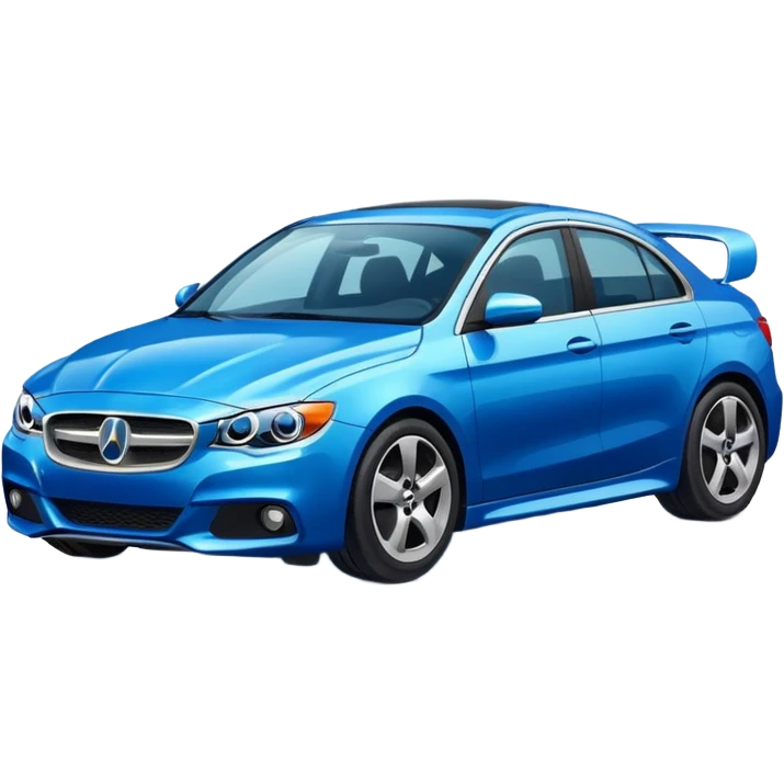 blue casual car  emoji