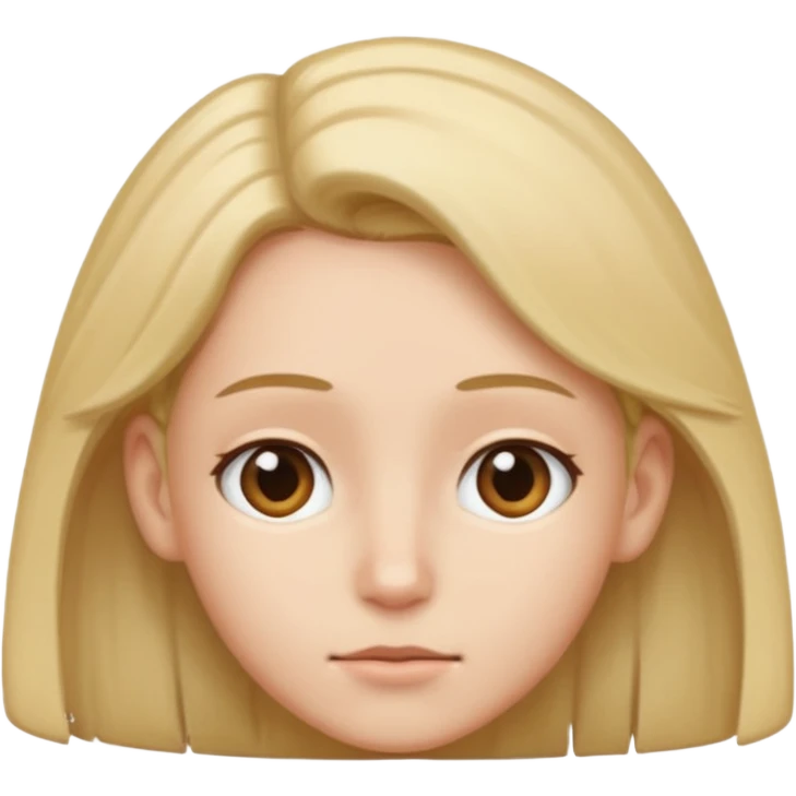 Tuck hair behind ear  emoji