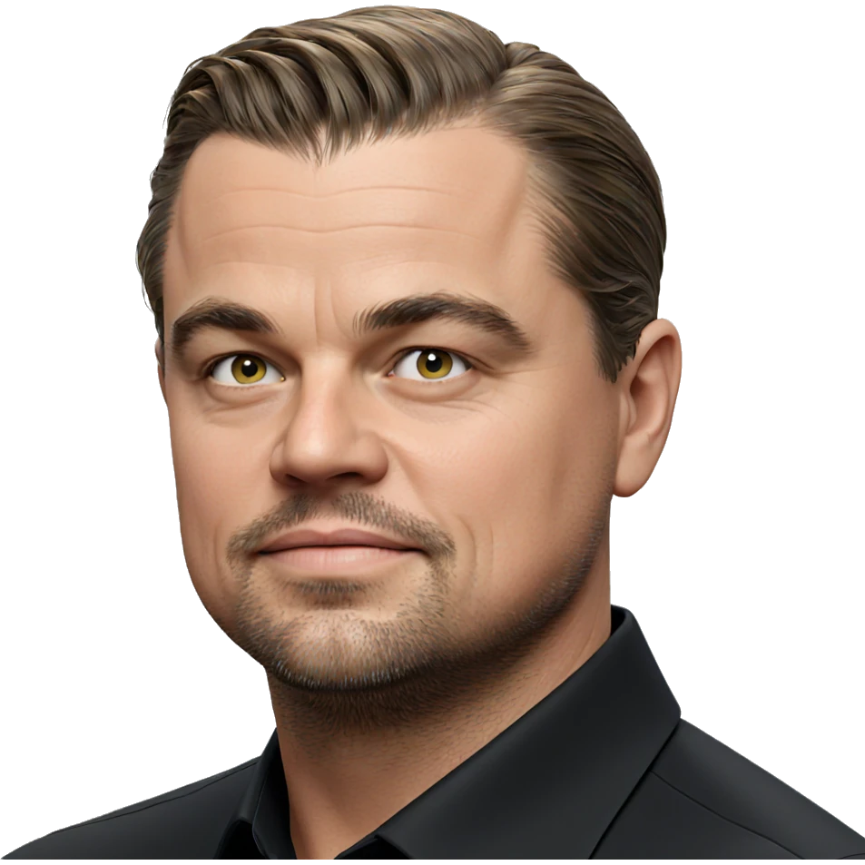 male portrait in black shirt emoji