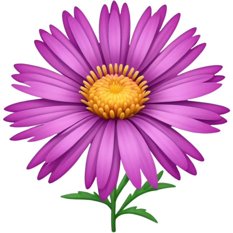 aster flower  emoji