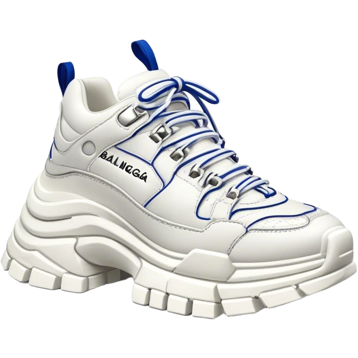 Balenciaga tracks white really detailed emoji