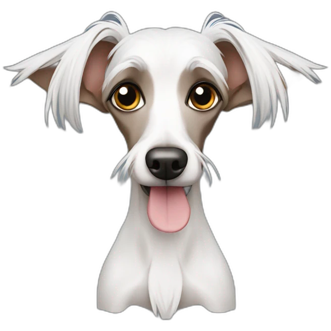 Chinese Crested kebab emoji