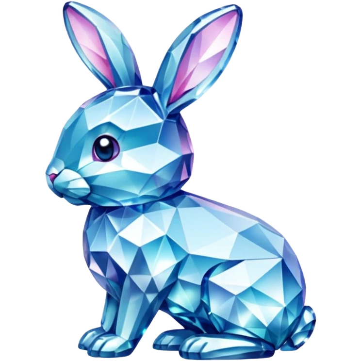 bunny made of crystals emoji