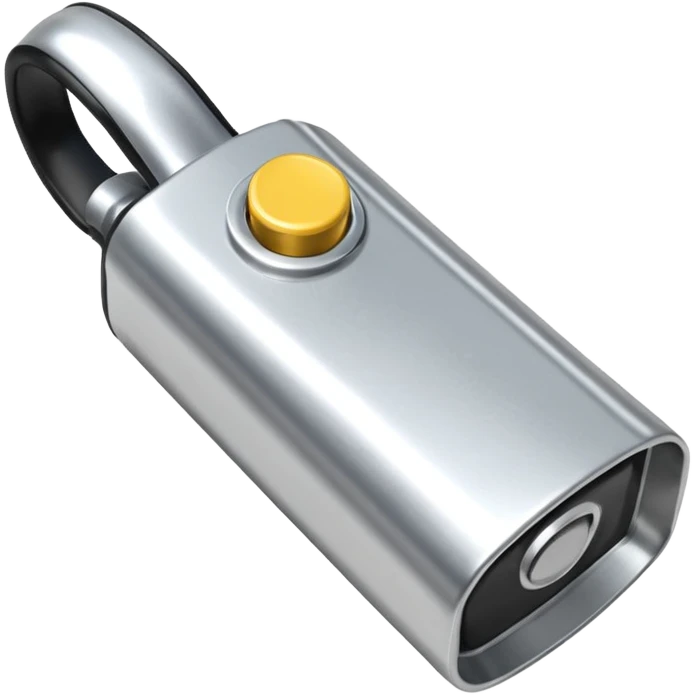 just a referee whistle. normal metal whistle used in sports emoji