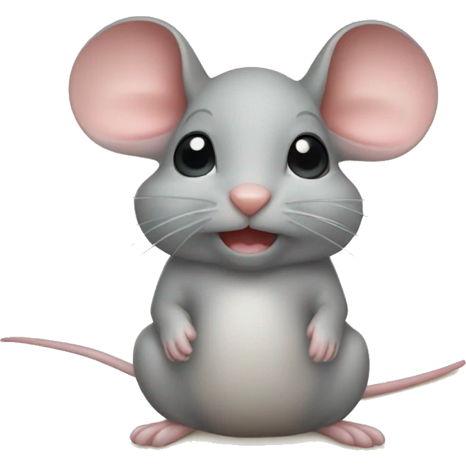  a cute little mouse emoji