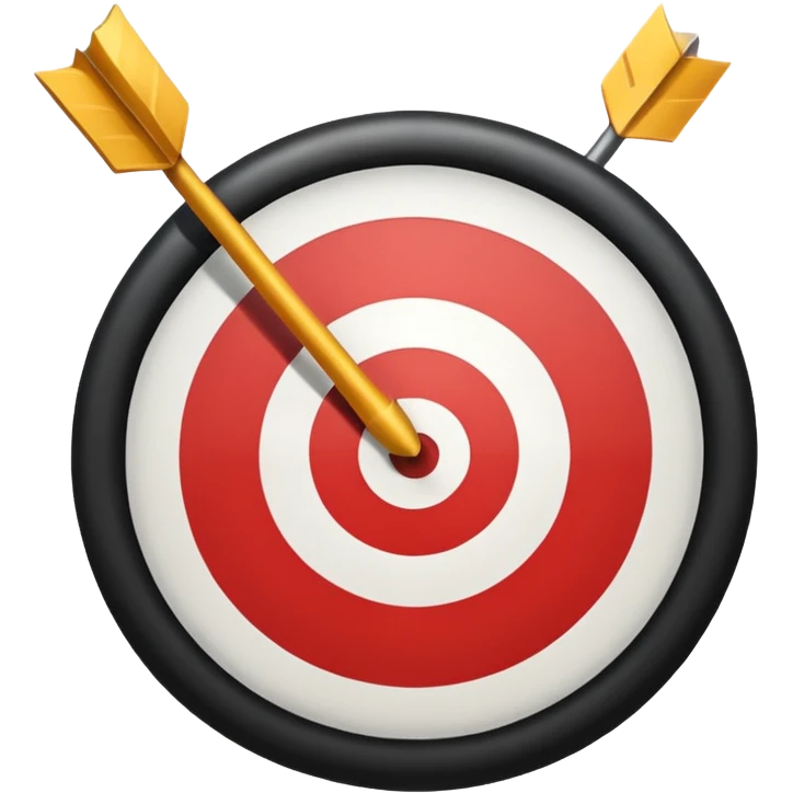 a target with an arrow emoji