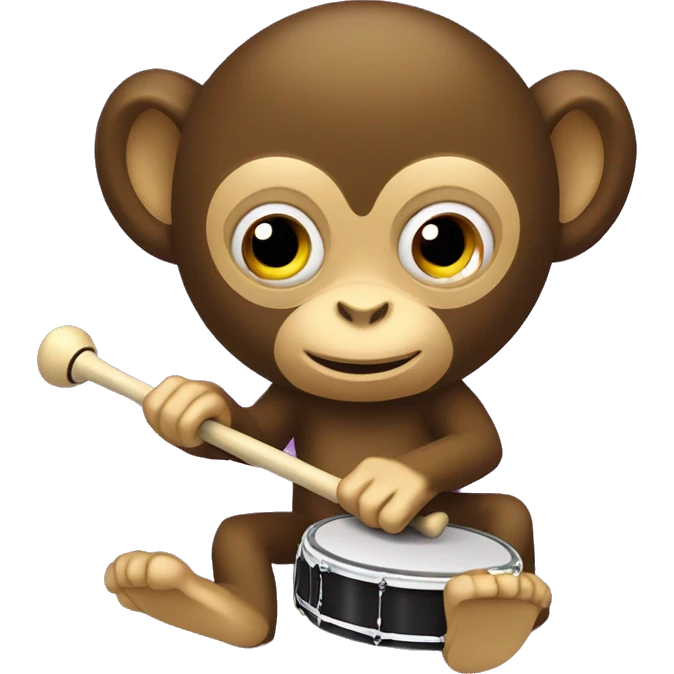 Cymbal-banging monkey toy emoji