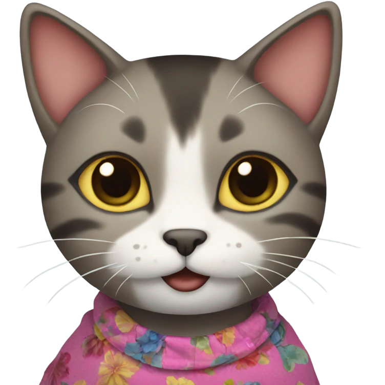  Cat wearing a skirt  emoji