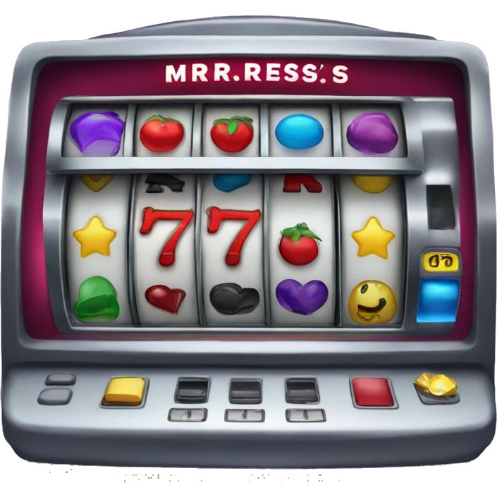Slot machine labeled "Mrmrsslots" emoji