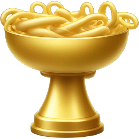 Golden Macaroni Noodle Tropy emoji