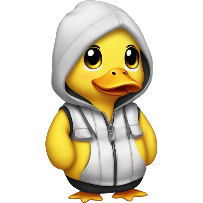 Cute ducky  where it emo clothes  emoji