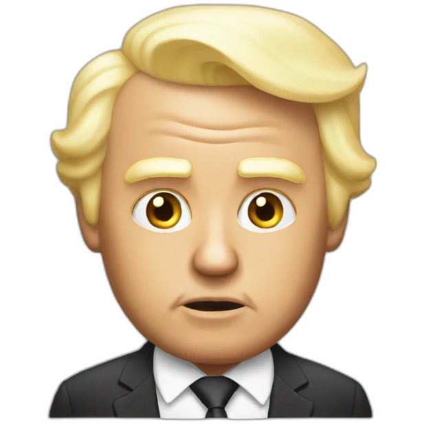 Trump bald and bankrupt emoji