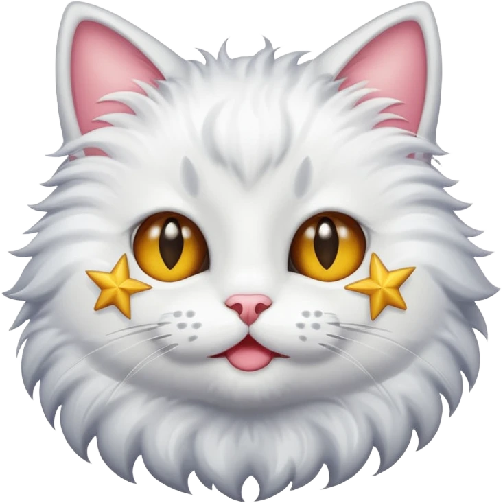gato con ojos de estrellas emoji