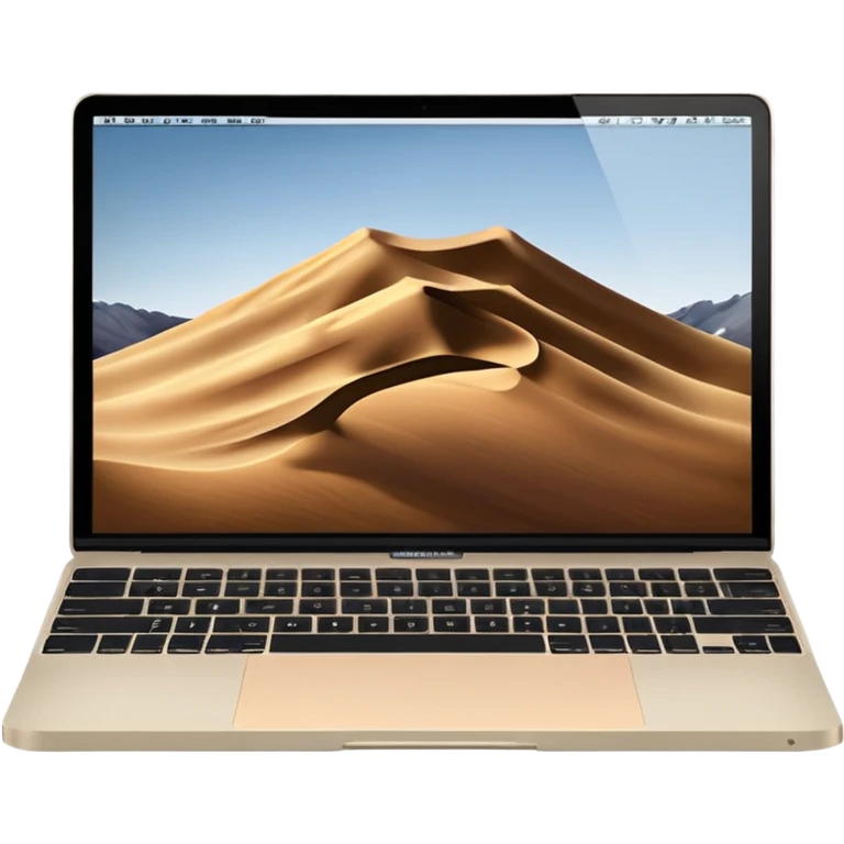 
light beige open macbook sideways emoji