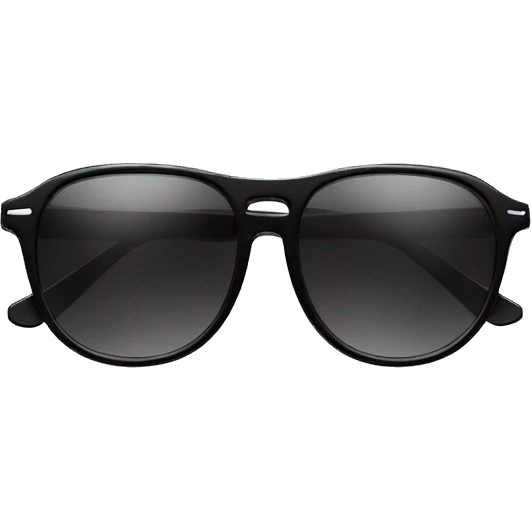 black thin fashion sunglasses no person emoji